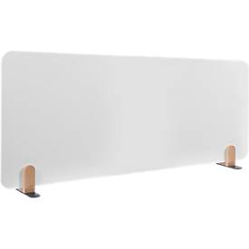Legamaster Whiteboard-Tischtrennwand Elements, Stahl emailliert, inkl. 2 Fußhalterungen, B 1600 x H 600 x T 11 mm